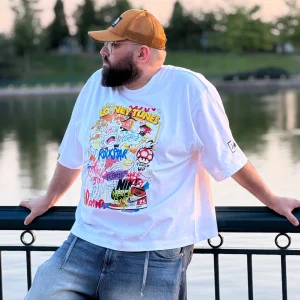 tee-shirt boxy premium LUFFY TUNES streetwear collector artwork graffiti urban wear